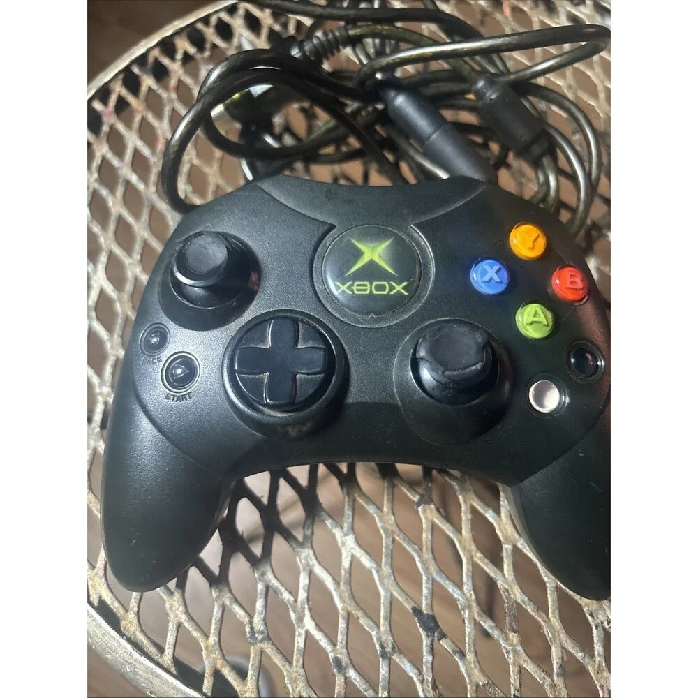 Xbox Duke Controller OEM Microsoft Original X08-17160 With Breakaway Cable WORKS